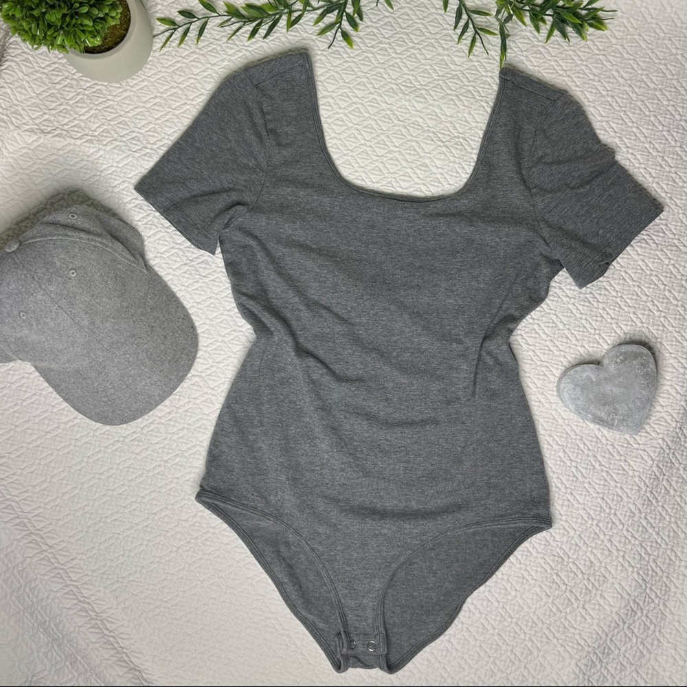 Bodysuit in Gray Sleepwear from Xhilaration, Size Small, Soft and Stretchy